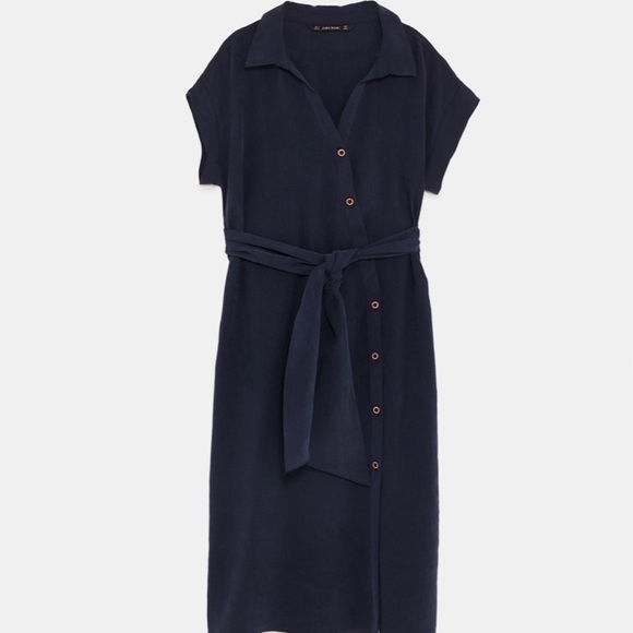 flowing shirt dress